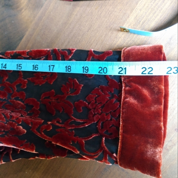 Yi Lin Sheer Silk/Velvet Mandarin Collar Tunic - Picture 11 of 11